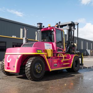 Customized forklift color_pink_image