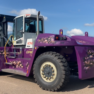 Customized forklift color_Lofberg coffee_purple_image