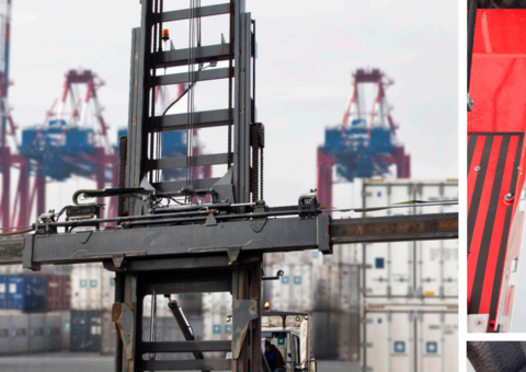 A closeup image of a lifttruck.